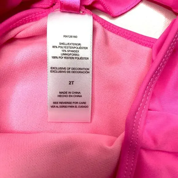 Betsey Johnson Sequin Unicorn Swimsuit Sz 2T - Picture 7 of 9